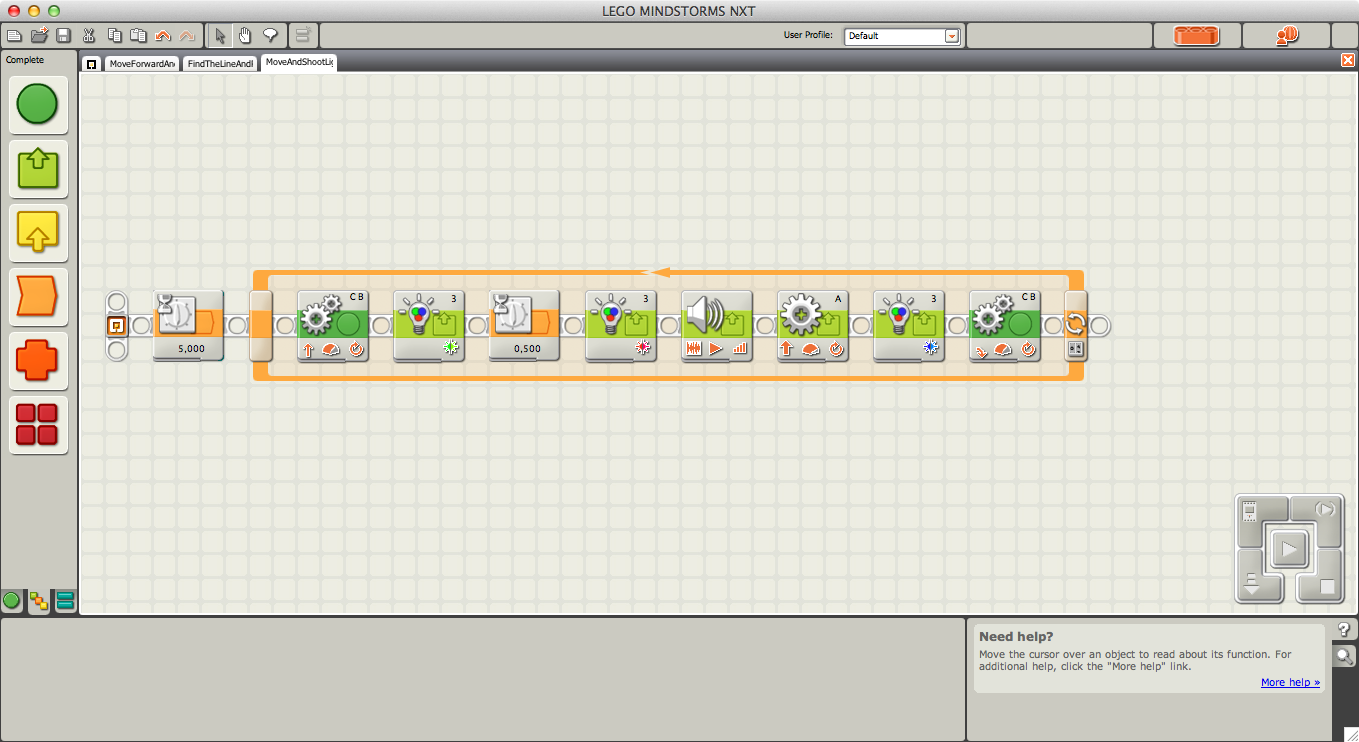 Nxt ball sorter program