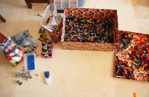 how to sort LEGO Technic parts