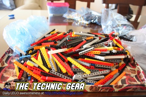 how to sort LEGO Technic parts