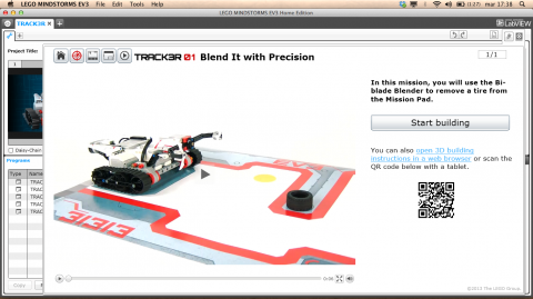 LEGO Mindstorms EV3 Track3r Mission 1