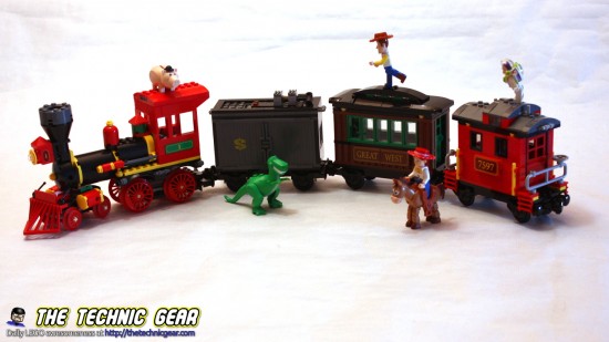 lego western train chase