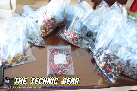 how to sort LEGO Technic parts