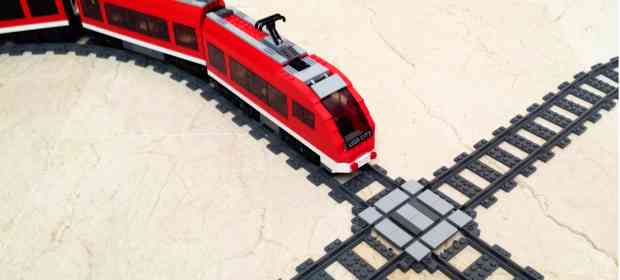 How To Make LEGO Train X-Cross Track
